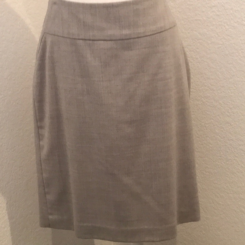 Banana Republic Size 6 Grey Skirt
